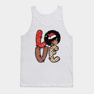 Love Melanin christmas Tank Top